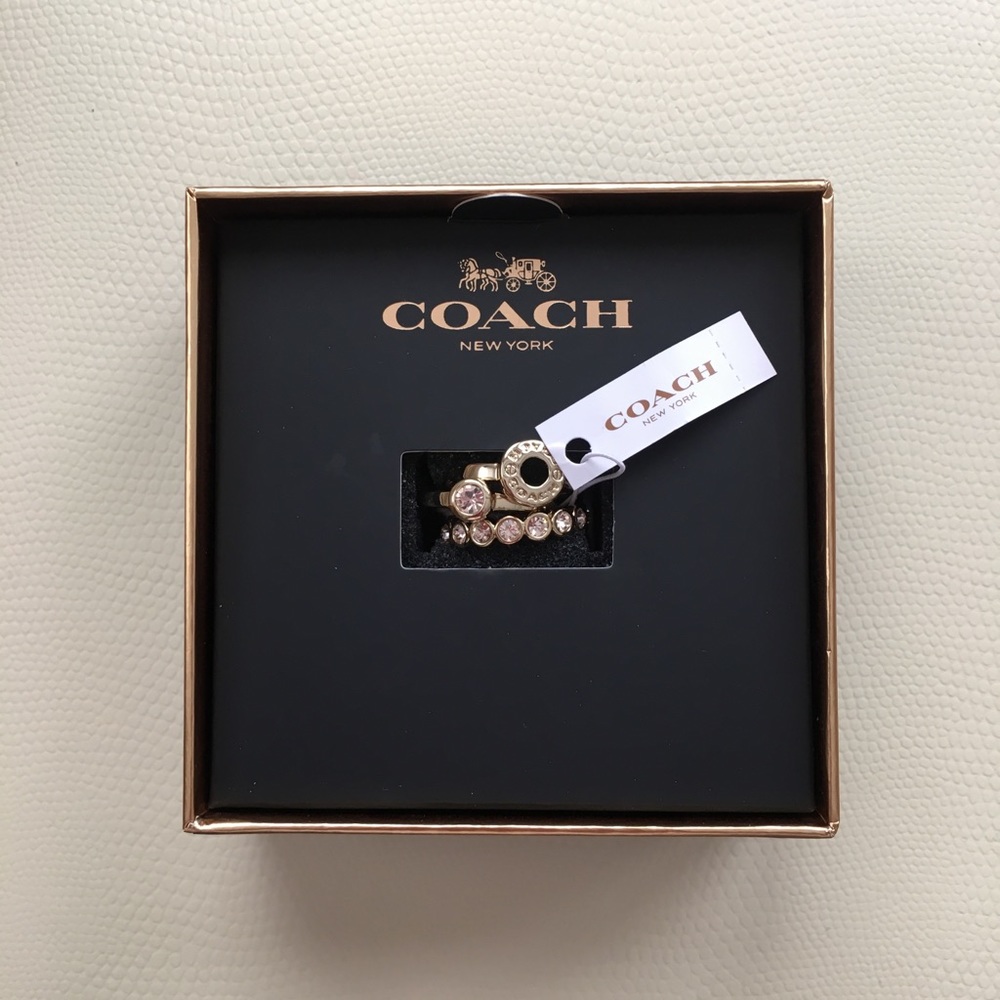 Coach Open Circle Ring Set New